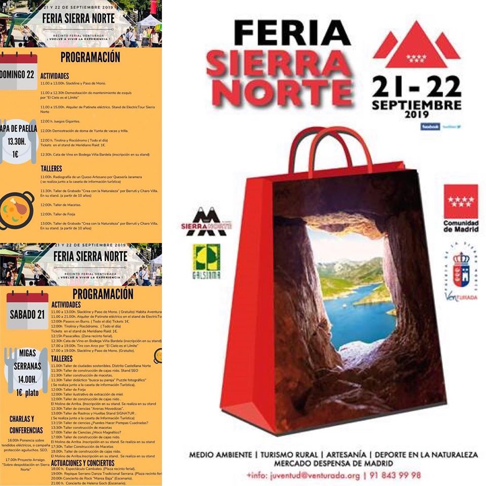 Feria Sierra Norte Venturada 21 22 sep 2019