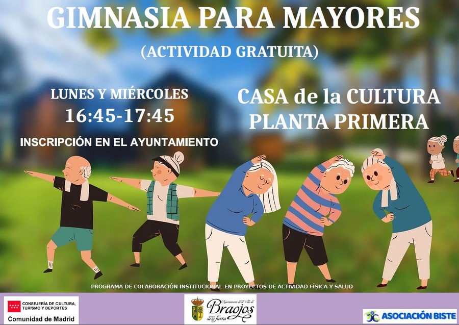 Gimnasia para mayores Braojos 2026 27